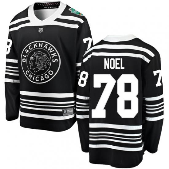 Men's Chicago Blackhawks 78 Nathan Noel Black 2019 Winter Classic Fanatics Branded Breakaway NHL Jersey