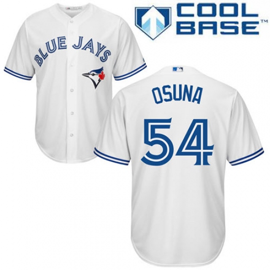 Youth Majestic Toronto Blue Jays 54 Roberto Osuna Authentic White Home MLB Jersey