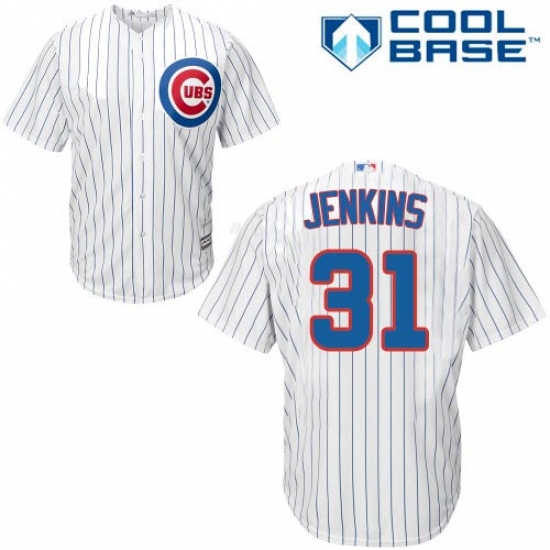 Youth Majestic Chicago Cubs 31 Fergie Jenkins Authentic White Home Cool Base MLB Jersey