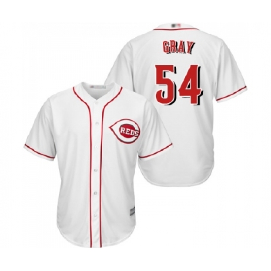 Men's Cincinnati Reds 54 Sonny Gray Replica White Home Cool Base Baseball Jersey