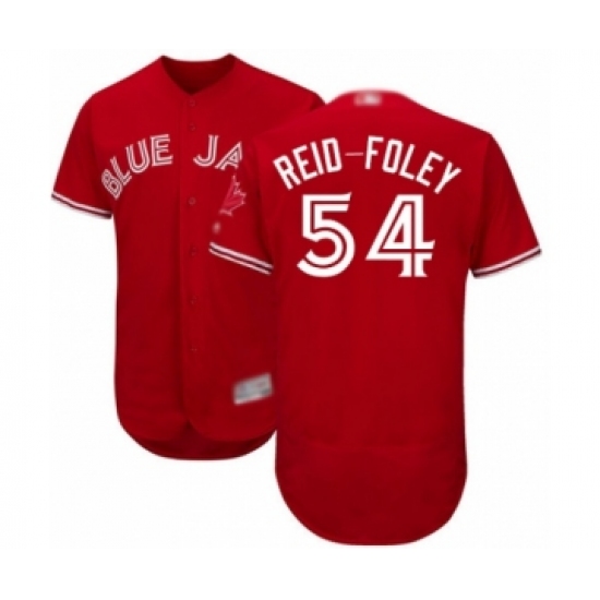 Men's Toronto Blue Jays 54 Sean Reid-Foley Scarlet Alternate Flex Base Authentic Collection Alternate Baseball Player Jersey