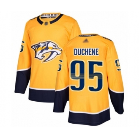 Youth Nashville Predators 95 Matt Duchene Authentic Gold Home Hockey Jersey
