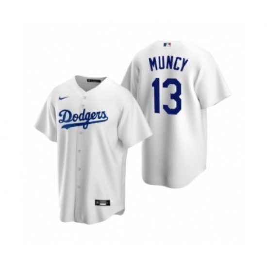 Men's Los Angeles Dodgers 13 Max Muncy Nike White Replica Home Jersey