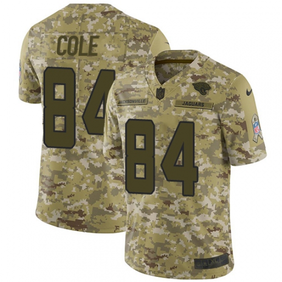 Men's Nike Jacksonville Jaguars 84 Keelan Cole Limited Camo 2018 Salute to Service NFL Jersey