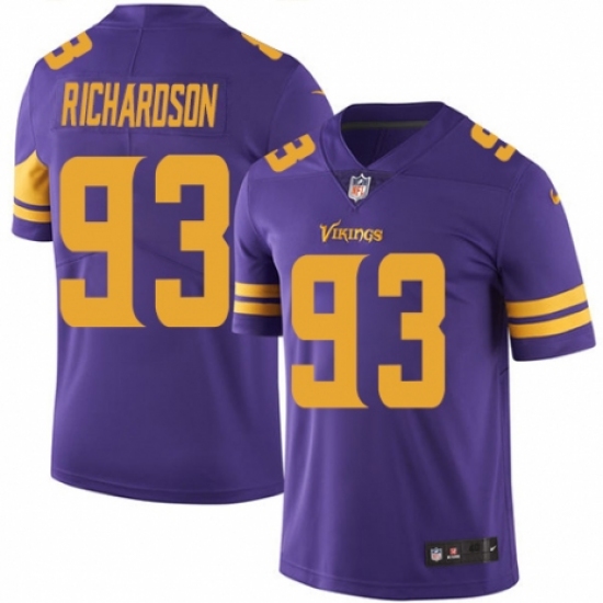 Men's Nike Minnesota Vikings 93 Sheldon Richardson Limited Purple Rush Vapor Untouchable NFL Jersey