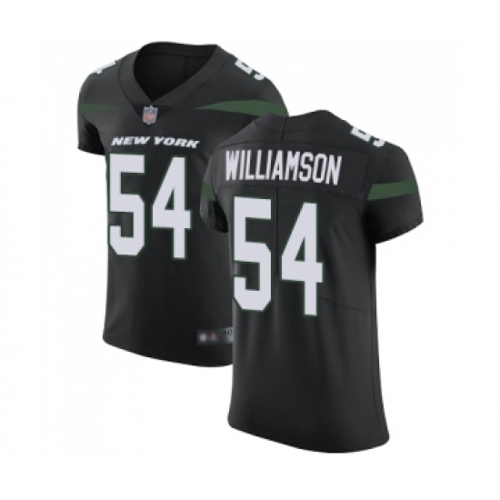 Men's New York Jets 54 Avery Williamson Black Alternate Vapor Untouchable Elite Player Football Jersey