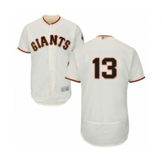 Men's San Francisco Giants 13 Will Smith Cream Home Flex Base Authentic Collection Baseball Jersey