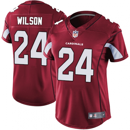 Women's Nike Arizona Cardinals 24 Adrian Wilson Red Team Color Vapor Untouchable Limited Player NFL Jersey