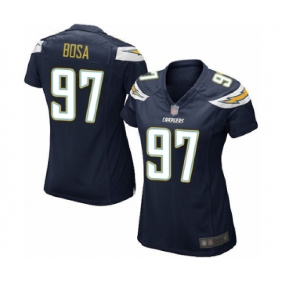 Women's Los Angeles Chargers 97 Joey Bosa Game Navy Blue Team Color Football Jersey