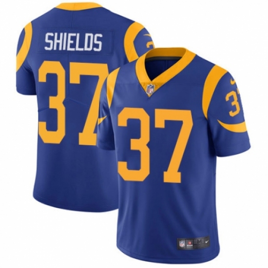 Youth Nike Los Angeles Rams 37 Sam Shields Royal Blue Alternate Vapor Untouchable Limited Player NFL Jersey