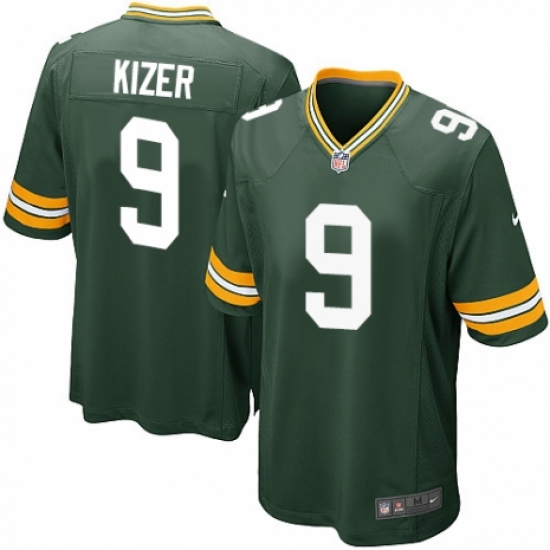 Men's Nike Green Bay Packers 9 DeShone Kizer Game Green Team Color NFL Jersey