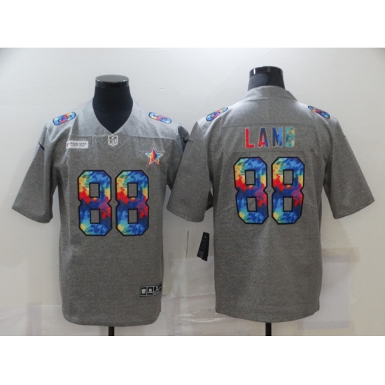 Men's Dallas Cowboys 88 CeeDee Lamb Gray Rainbow Version Nike Limited Jersey