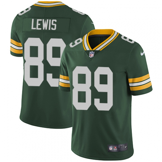 Men's Nike Green Bay Packers 89 Marcedes Lewis Green Team Color Vapor Untouchable Limited Player NFL Jersey