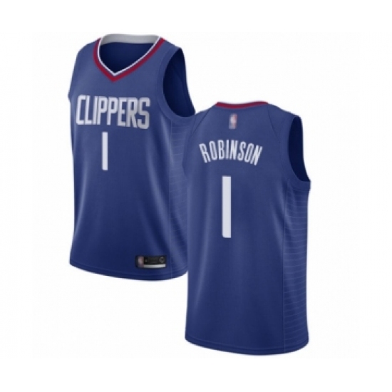 Youth Los Angeles Clippers 1 Jerome Robinson Swingman Blue Basketball Jersey - Icon Edition