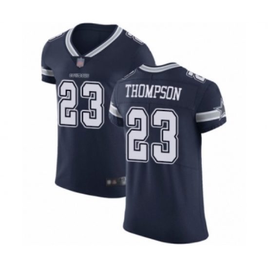 Men's Dallas Cowboys 23 Darian Thompson Navy Blue Team Color Vapor Untouchable Elite Player Football Jersey