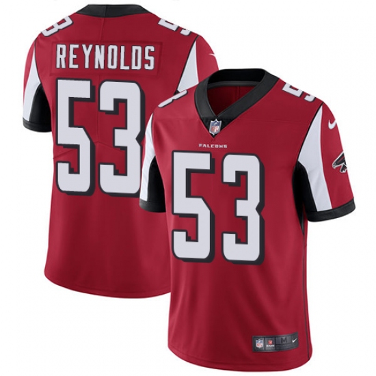 Men's Nike Atlanta Falcons 53 LaRoy Reynolds Red Team Color Vapor Untouchable Limited Player NFL Jersey