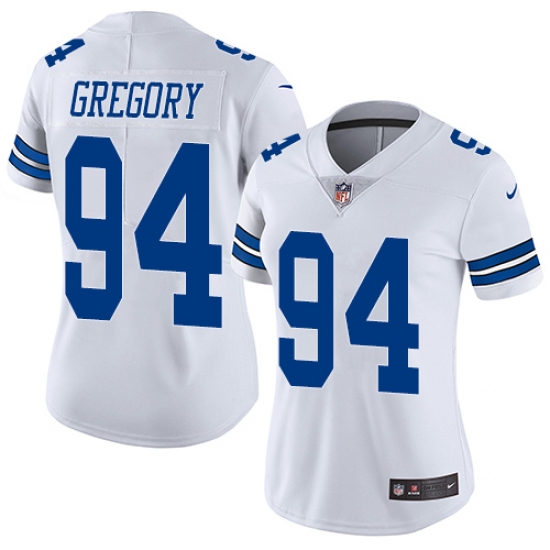 Women's Nike Dallas Cowboys 94 Randy Gregory White Vapor Untouchable Limited Player NFL Jersey