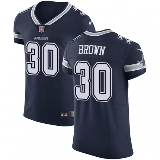 Men's Nike Dallas Cowboys 30 Anthony Brown Navy Blue Team Color Vapor Untouchable Elite Player NFL Jersey