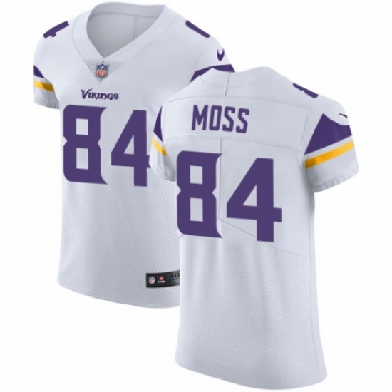 Men's Nike Minnesota Vikings 84 Randy Moss White Vapor Untouchable Elite Player NFL Jersey