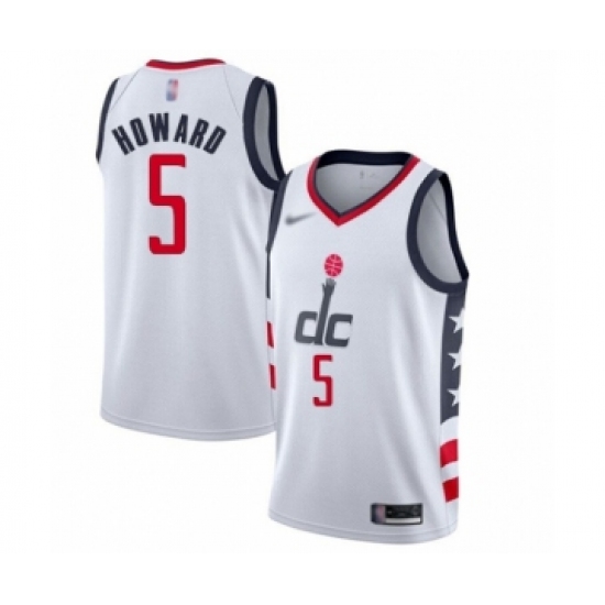Women's Washington Wizards 5 Juwan Howard Swingman White Basketball Jersey - 2019 20 City Edition