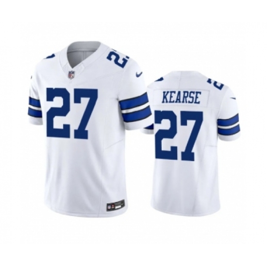 Men's Nike Dallas Cowboys 27 Jayron Kearse White 2023 F.U.S.E. Vapor Limited Stitched Football Jersey