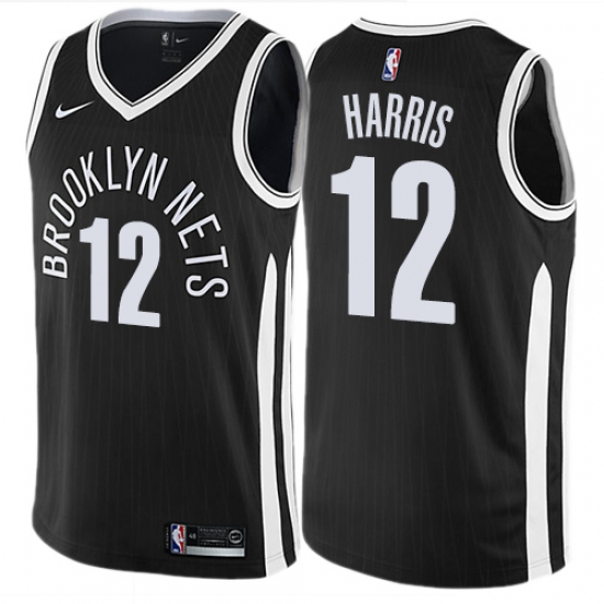 Youth Nike Brooklyn Nets 12 Joe Harris Swingman Black NBA Jersey - City Edition