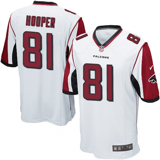 Men's Nike Atlanta Falcons 81 Austin Hooper Game White NFL Jersey