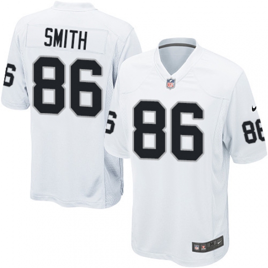 Men's Nike Oakland Raiders 86 Lee Smith Game White NFL Jersey