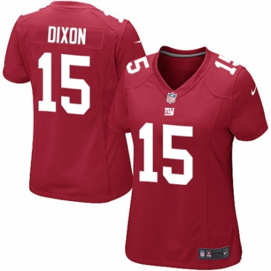 Women's Nike New York Giants 15 Riley Dixon Game Red Alternate NFL Jersey