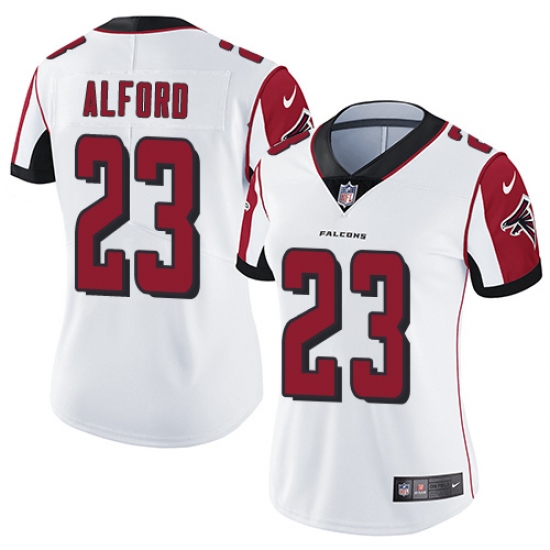 Women's Nike Atlanta Falcons 23 Robert Alford White Vapor Untouchable Limited Player NFL Jersey