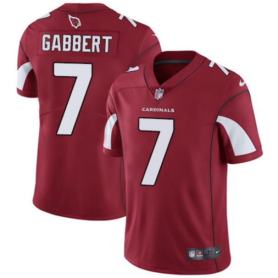Youth Nike Arizona Cardinals 7 Blaine Gabbert Red Team Color Vapor Untouchable Limited Player NFL Jersey