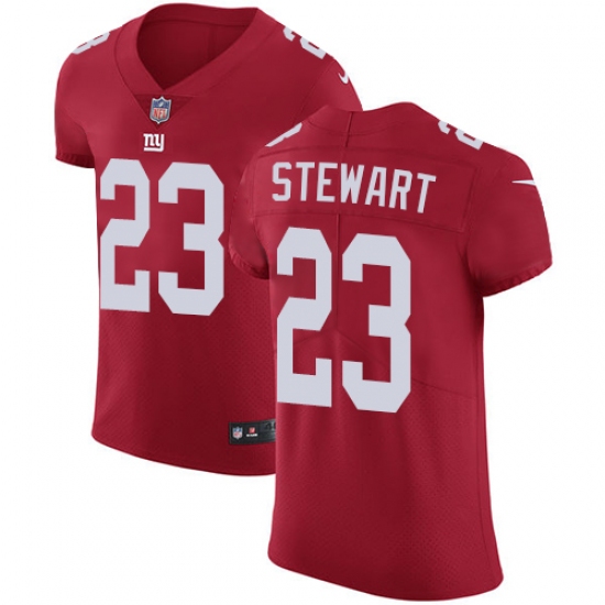 Men's Nike New York Giants 23 Jonathan Stewart Red Alternate Vapor Untouchable Elite Player NFL Jersey