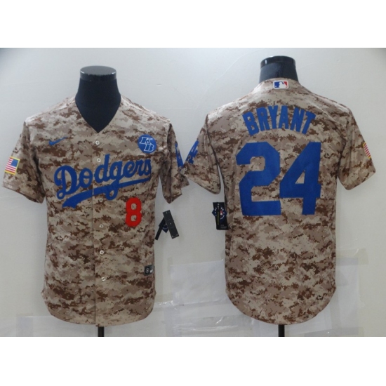 Men's Nike Los Angeles Dodgers 24 Kobe Bryant Authentic Camo Realtree Collection Jersey