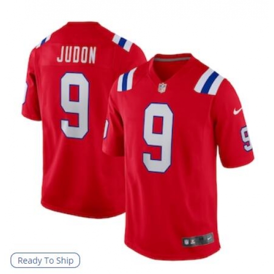 Men's Nike New England Patriots 9 Matthew Judon Red Limited Jersey