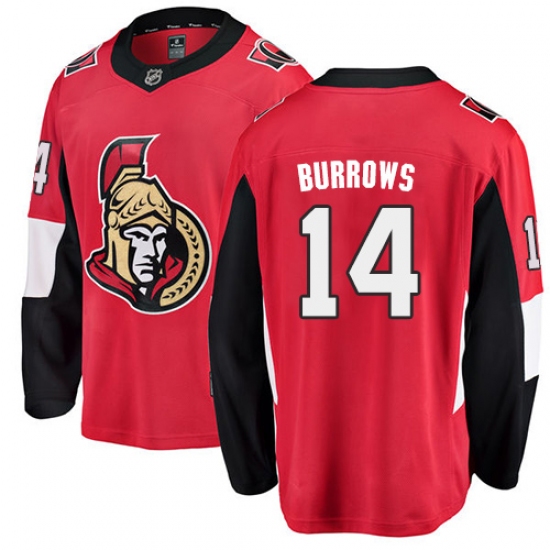 Youth Ottawa Senators 14 Alexandre Burrows Fanatics Branded Red Home Breakaway NHL Jersey