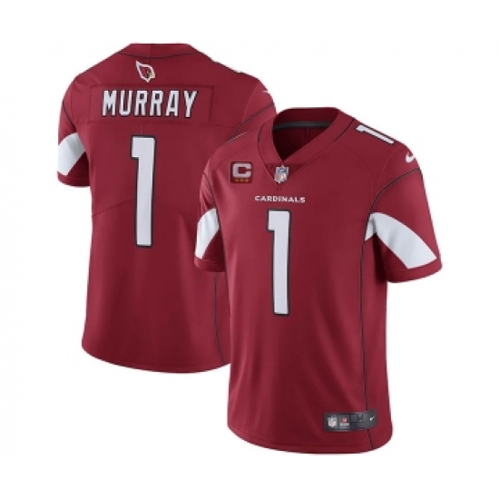 Men's Arizona Cardinals 2022 1 Kyler Murray Red With 3-star C Patch Vapor Untouchable Limited Stitched NFL Jersey
