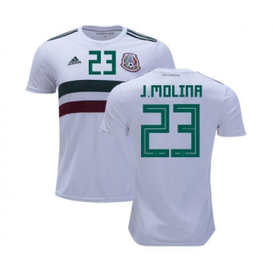 Mexico 23 J.Molina Away Kid Soccer Country Jersey