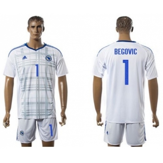 Bosnia Herzegovina 1 Begovic Away Soccer Country Jersey