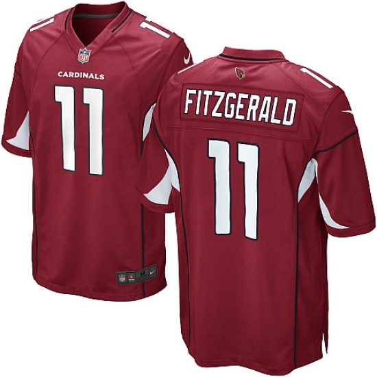 Men's Nike Arizona Cardinals 11 Larry Fitzgerald Game Red Team Color NFL Jersey