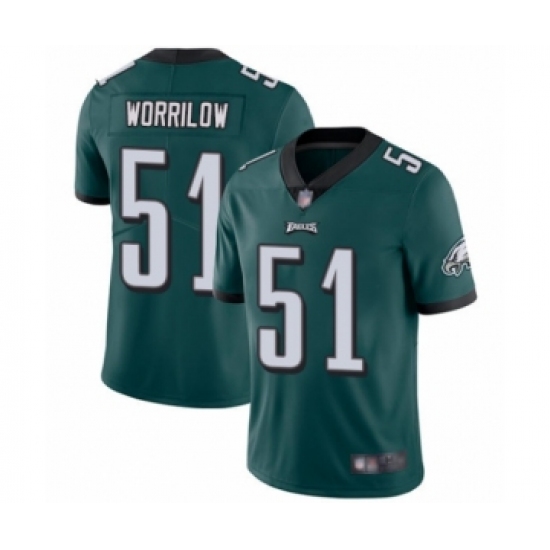 Men's Philadelphia Eagles 51 Paul Worrilow Midnight Green Team Color Vapor Untouchable Limited Player Football Jersey