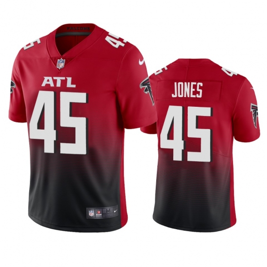Nike Atlanta Falcons 45 Deion Jones Men's Red 2nd Alternate 2020 Vapor Untouchable Limited NFL Jersey