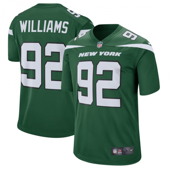 Men's New York Jets 92 Leonard Williams Nike Green Player Game Jersey