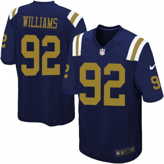 Youth Nike New York Jets 92 Leonard Williams Limited Navy Blue Alternate NFL Jersey