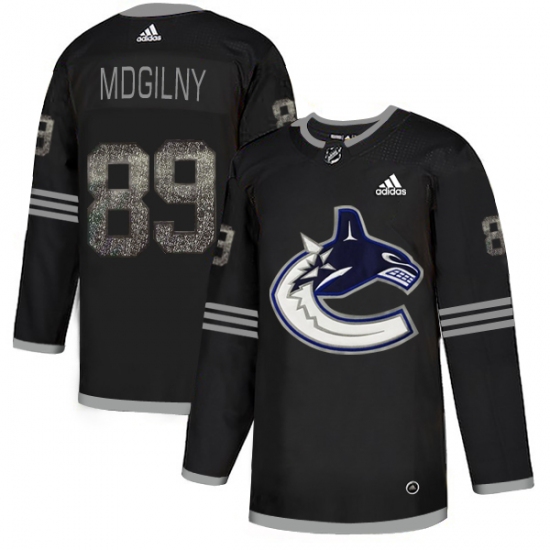 Men's Adidas Vancouver Canucks 89 Alexander Mogilny Black Authentic Classic Stitched NHL Jersey