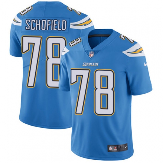 Youth Nike Los Angeles Chargers 78 Michael Schofield Electric Blue Alternate Vapor Untouchable Limited Player NFL Jersey