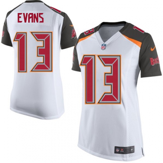 Women's Nike Tampa Bay Buccaneers 13 Mike Evans Game White NFL Jersey