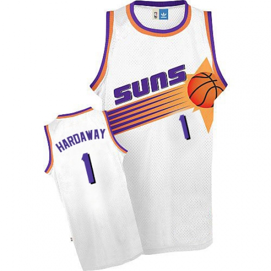 Men's Adidas Phoenix Suns 1 Penny Hardaway Authentic White Throwback NBA Jersey