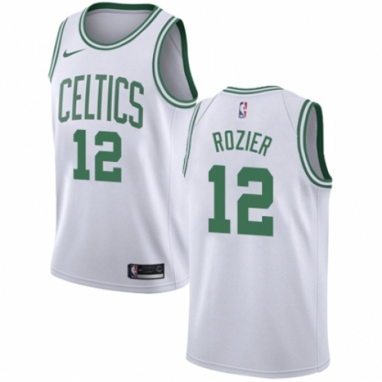 Youth Nike Boston Celtics 12 Terry Rozier Authentic White NBA Jersey - Association Edition