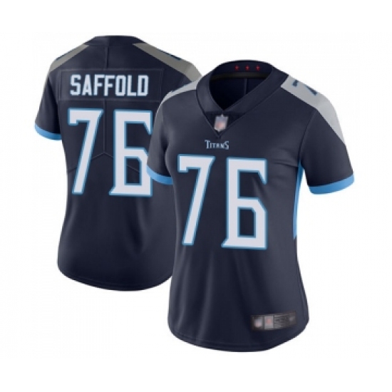 Women's Tennessee Titans 76 Rodger Saffold Navy Blue Team Color Vapor Untouchable Limited Player Football Jersey
