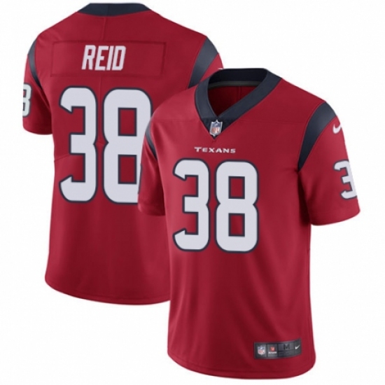 Men's Nike Houston Texans 38 Justin Reid Red Alternate Vapor Untouchable Limited Player NFL Jersey